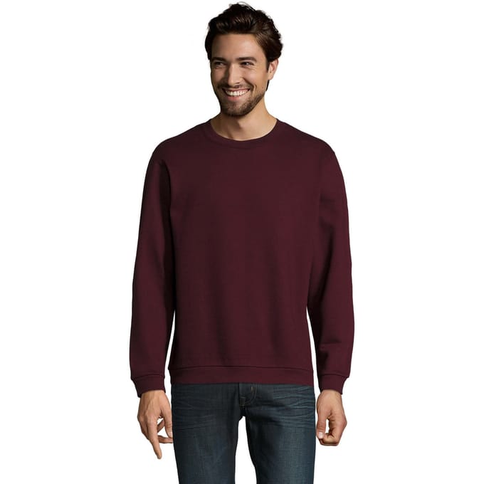 SOLS Heren Spider Ronde Hals Sweatshirt (Ossenbloed)