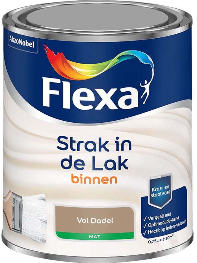 Flexa - Strak In De Lak Binnenlak Mat - Vol Dadel - Mengverf - 750 Ml