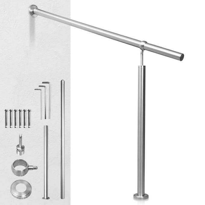 Edelstaal Trapleuning leuning 180cm RVS Reling Wandleuning roestvrij staal