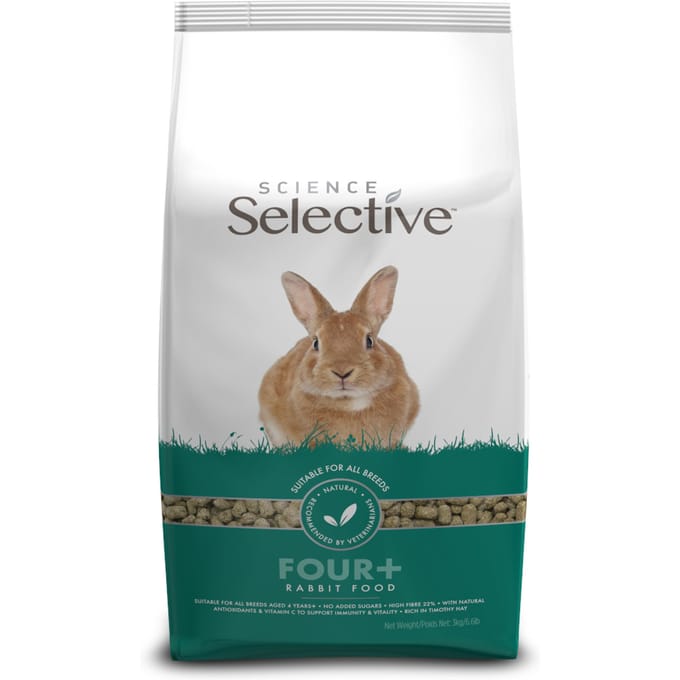 2 x3kg Science Selective 4 + konijnenvoer