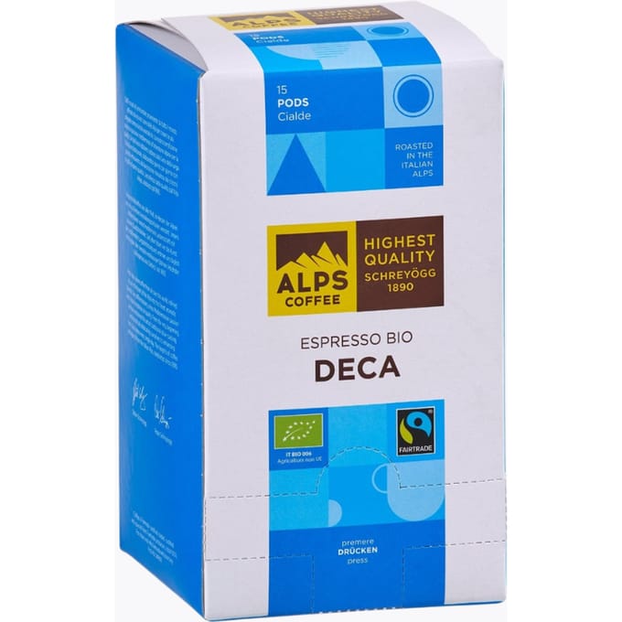 Alps Coffee Decaffeinato Bio 15 pods