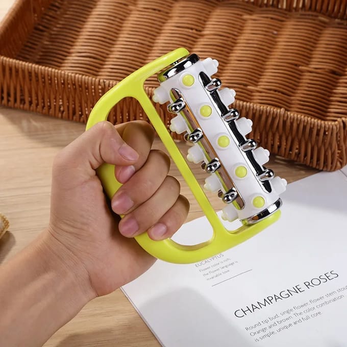 BukkitBow - Luxe Massageroller - Cellulite Massage Roller - Acryl Massageroller - Bindweefselmassage Apparaat - Groen