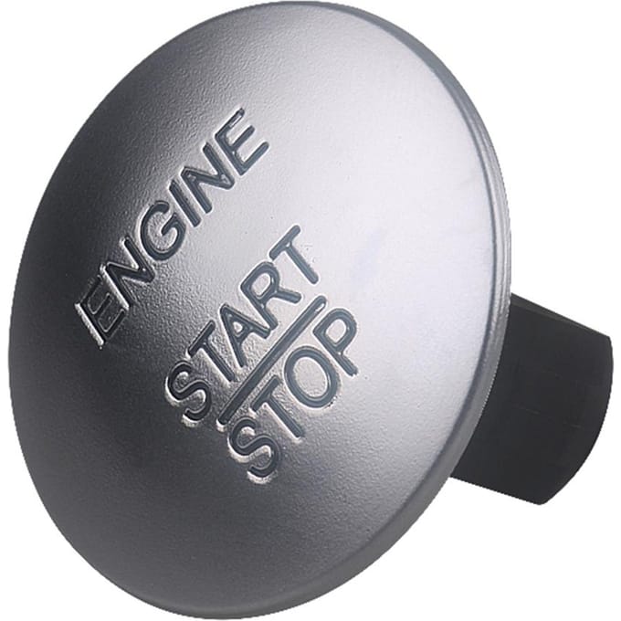 Motorontsteking Start Stop Knop Schakelaar Eén-klik Start Keyless Knop Vervanging voor zilver