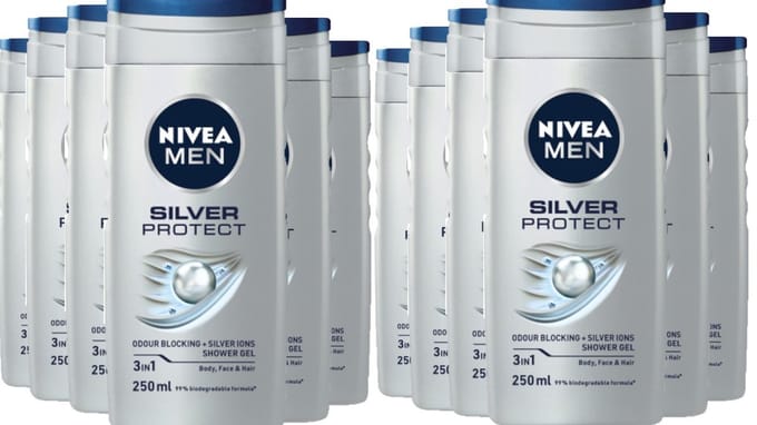 Nivea Douchegel – Silver Protect 12 X 250 ml Voordeelverpakking
