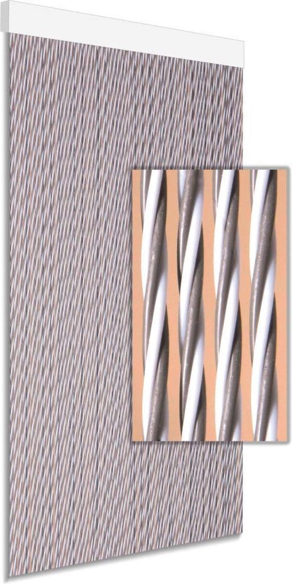 DEGOR - vliegengordijn - deurgordijn - Dara - taupe - 90x210cm