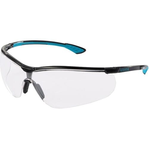 Uvex sportstyle - safety glasses - polycarbonate thermoplastic elastomer (TPE) polybutylene terephthalate - black petrol blue