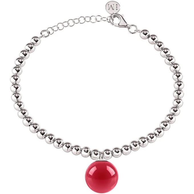 Morellato Boule roestvrijstalen kralenketting SALY23 damesarmband white