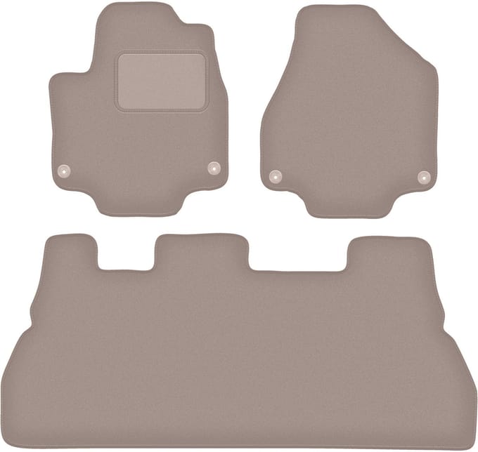 Beige velours vloermatten voor: Chrysler Pacifica II 5-zits (2017-)