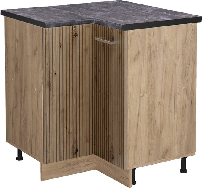 Vicco R-Line Hoekkast – 75.6 cm, WB Antraciet Artisanaal eiken