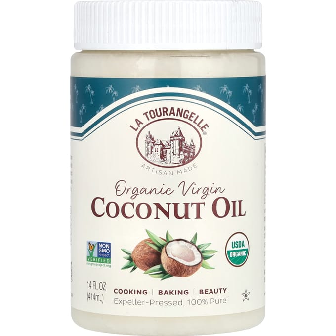 La Tourangelle, Organic Virgin Coconut Oil, 14 fl oz (414 ml) white