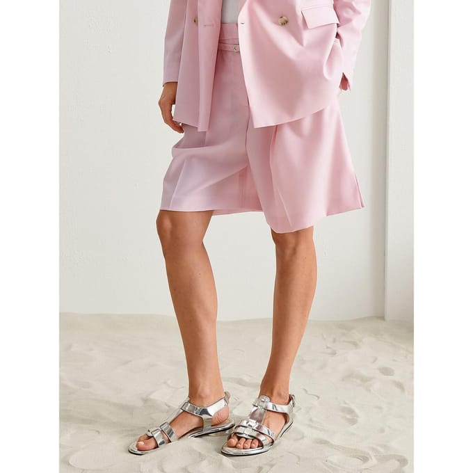 Relaxed fit korte broek met riem, model 'Taleda'