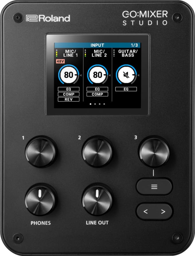 Roland GO:MIXER STUDIO - Mobiele audio interface
