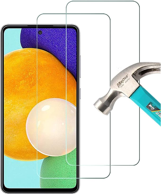 Screenprotector Glas - Tempered Glass Screen Protector Geschikt voor: Samsung Galaxy A72 4G & 5G - 2x AR202