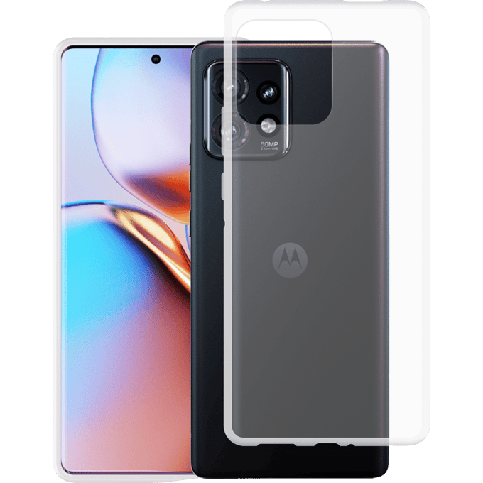 Just in Case Edge 40 Siliconen (TPU) Hoesje Transparant