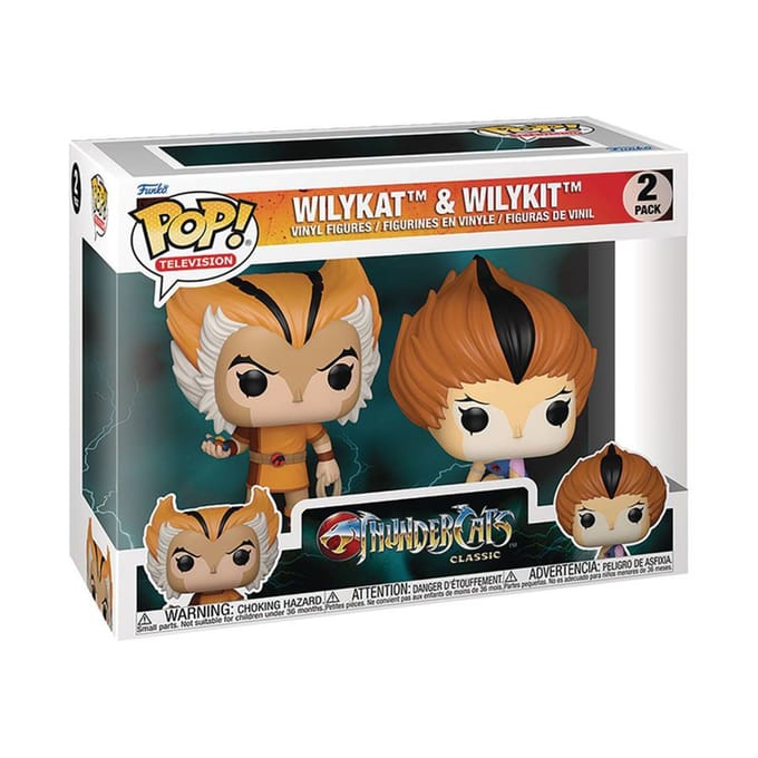 Funko Thundercats POP! Vinyl Figuur 2-Pack Wilykat & Wilykit 9 cm Mini-Figuur