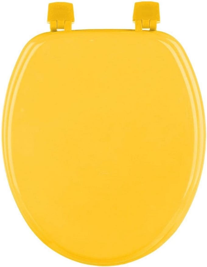 Houten WC-bril 18 inch - Geel