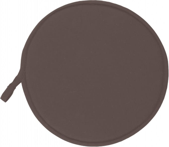 Tiseco Home Studio - Stoelkussen SUAVE - SET/6 - katoen - met antislip stippen - Rond - Dia 37 cm - Bruin