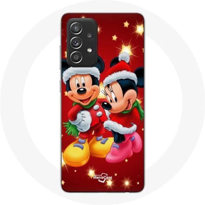 Coque - Maniacase - Samsung Galaxy A52 - Mickey Mouse - Souple - Protection et décoration noir
