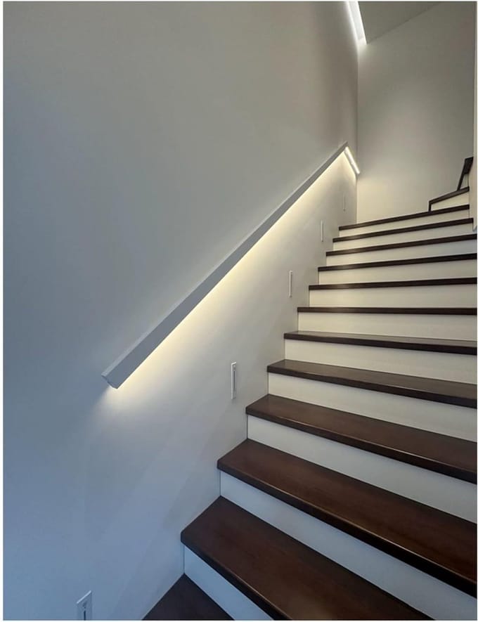 Trapleuning met sensor - Wandleuning LED - Veiligheid verhogen - Automatische verlichting - 100 cm - Natuurlijk
