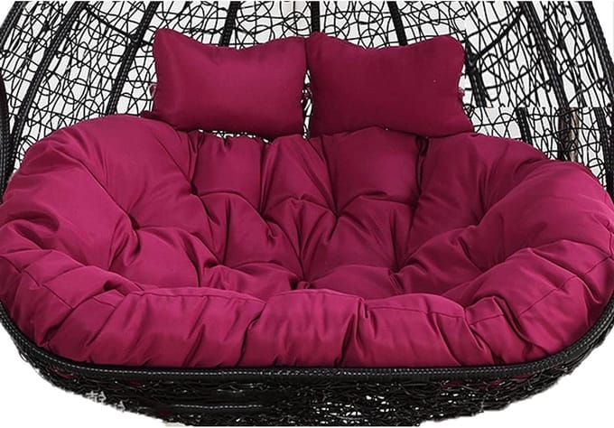 Hangstoel Kussen - Schommelstoel Kussen - Buiten Ontspannen - Extra Dikke Vulling - 150x110cm - Grijs
