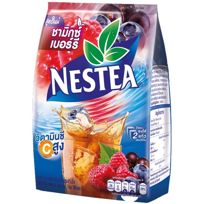 Nestea Gemengde Bessen Thee Mixen 12.5 g. x 18 zakjes 12.5 g. x 18 sachets blue