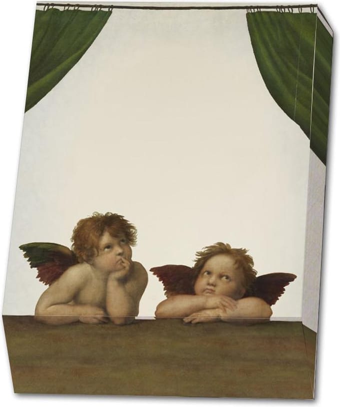 Memo blocnote: Die Sixtinische Madonna door Raffael
