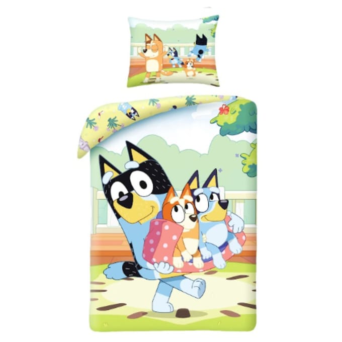 Bluey Dekbedovertrek - 140 x 200 cm - Polyester - Meerkleurig