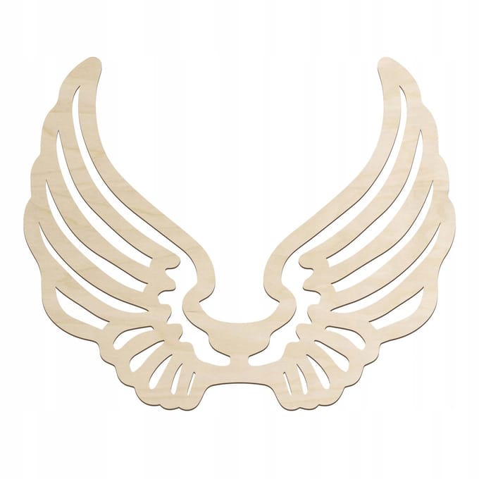 SMX Design - Houten Engelenvleugels Base - 80x65mm - DIY Decoratie