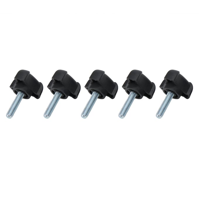 5 stuks verstelbare knopbout plastic driehoekige boog handgreep schroef handgedraaide vergrendelingshandgreep M6 25 mm