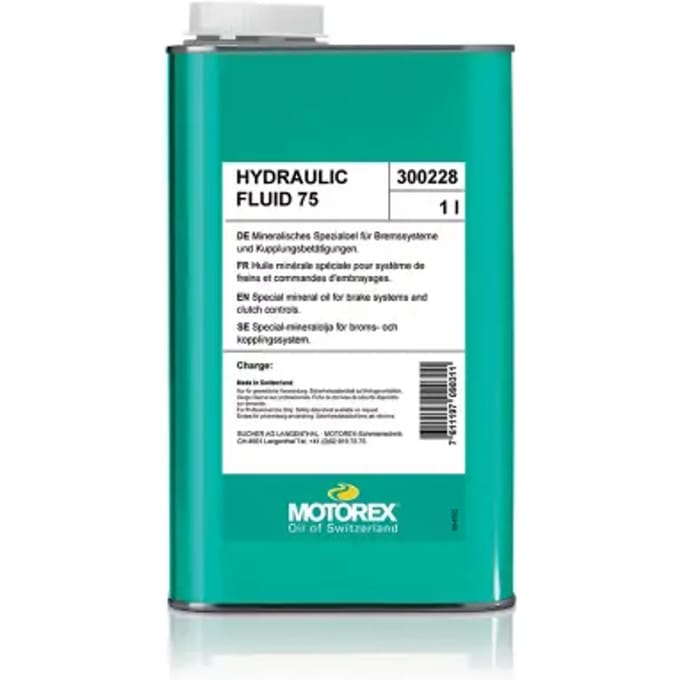 Huile minérale commande frein et embrayage pour motorex HYDRAULIC FLUID 75 pour moto quad