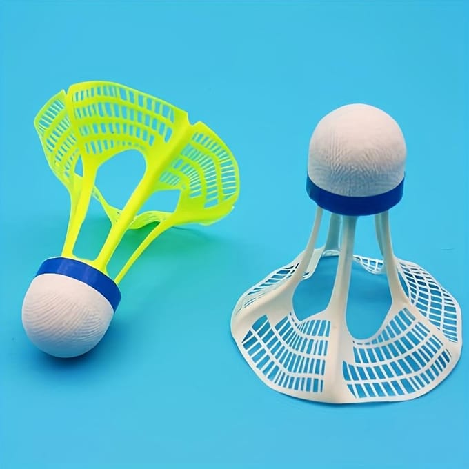 [Winddichte Shuttlecocks] Duurzame Winddichte Shuttlecocks | Verbeterde Vliegstabiliteit, Ideaal voor Buiten Badminton Training & Sport 1pc yellow