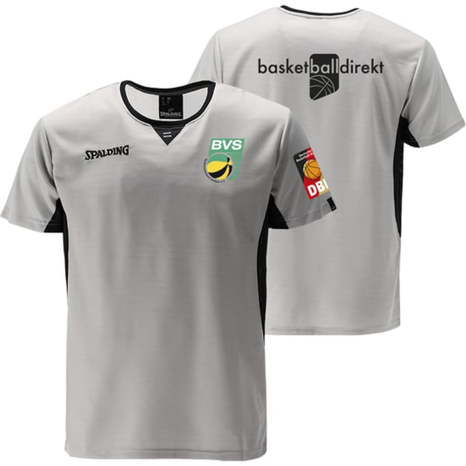 Spalding Offizielles Bvs Referee T-shirt Grijs