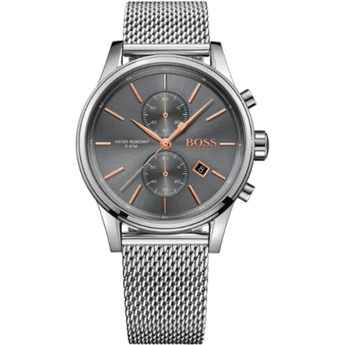 Hugo Boss HB1513440 Horloge - Staal - Zilverkleurig - Ø 41 mm