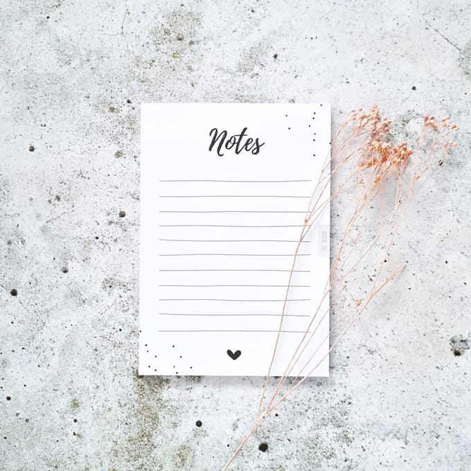 Notitieblok | scheurblok | 50 pagina's