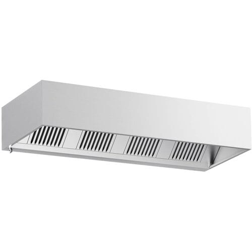 GGM Gastro Kastenhaube - 2400mm - mit Filter & Lampe Zilver