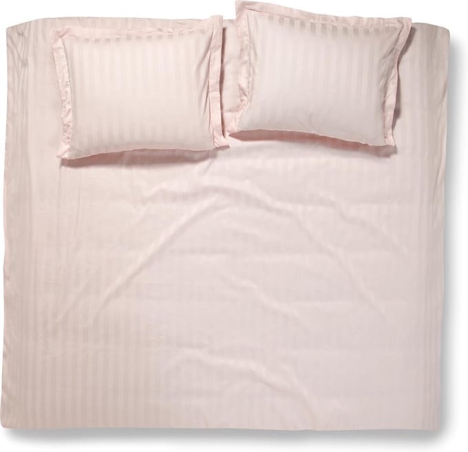 Damai Linea - Dekbedovertrek - 240x200/220 cm - Lits-jumeaux - Roze + 2 kussenslopen 60x70
