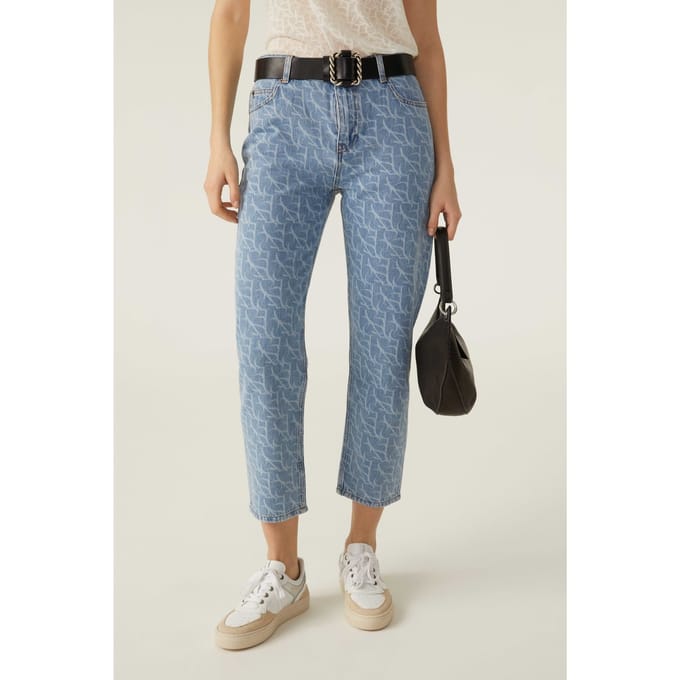BA&SH Jeans Meva Lightusedblue Taglia: L | Pantaloni Outlet | Donna | Blu