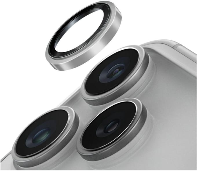 UNIQ Optix Prime - Neusbeschermer - Sapphire Glas - Stalen Frame - iPhone 17 Pro/Max Compatibel