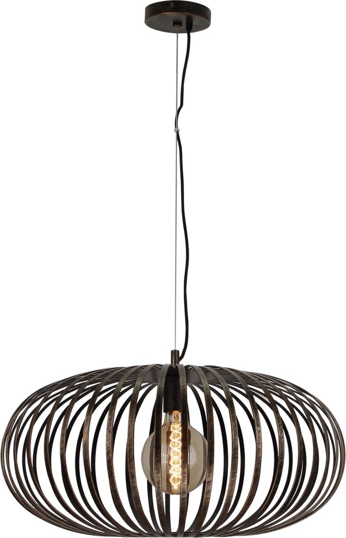 Chericoni Curvato Hanglamp - 1-lichts - Ø60 cm - Brons - Metaal