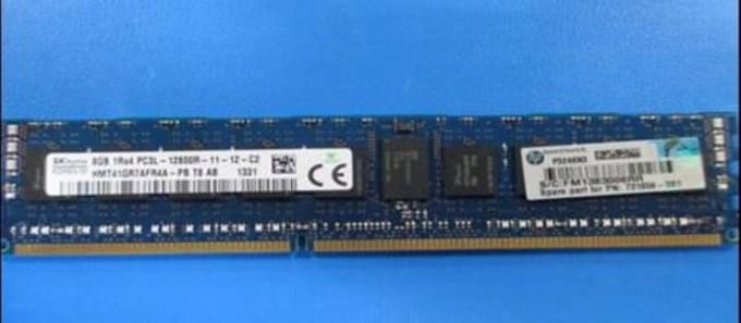 Hewlett Packard Enterprise SPS-DIMM 8GB 1RX4 PC3L 12800R (735302-001-MOQ-16)
