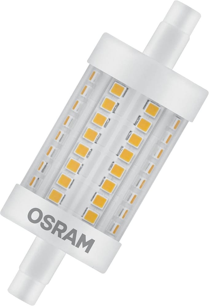 LED Eco-Vervanger R7s TL-Lamp Kort 8W - Warm Wit Licht (2700K)