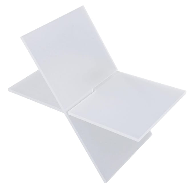 Acryl Boekhouder Transparant Multifunctioneel Open Boek Display Stand voor Koffieshops white