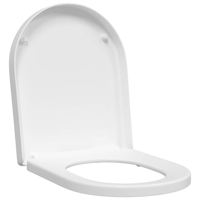 vidaXL - Toiletbril - Verstelbaar - Wit - 48 - x - 36,5 - x - 4,5 - cm - Polypropyleen
