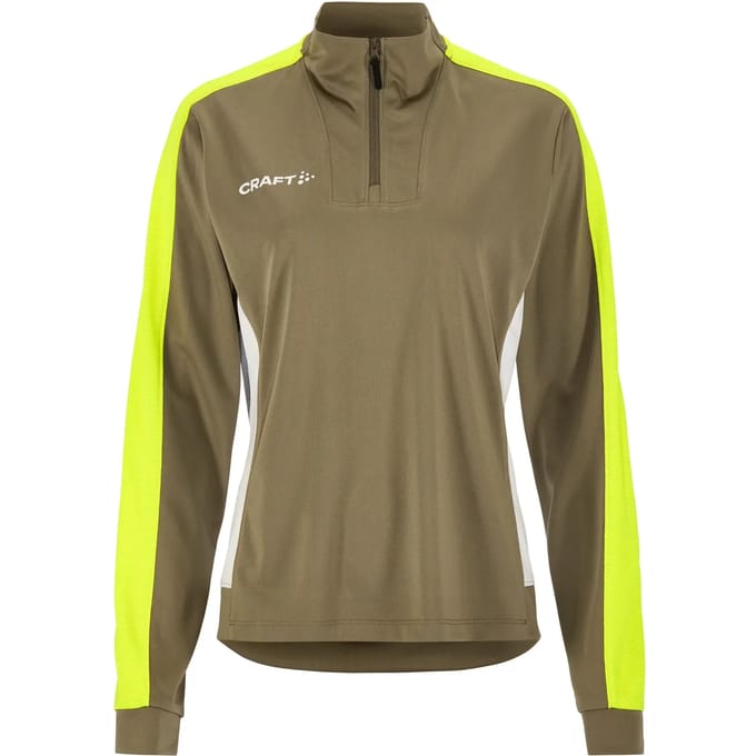 Craft dames-shirt met halve rits en lange mouwen Evolve 2.0 Contrast Half Zip W C17384