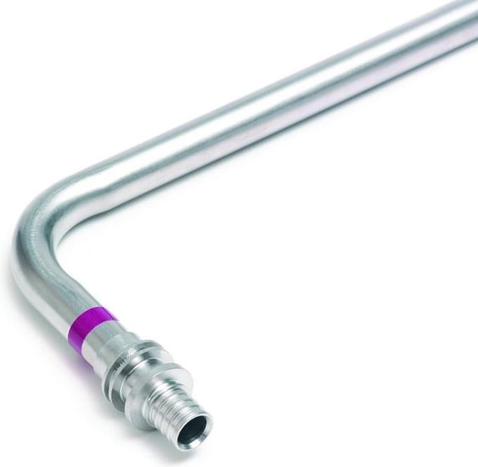 Rehau Rautitan radiator L aansluitgarnituur 16mm L=1000mm