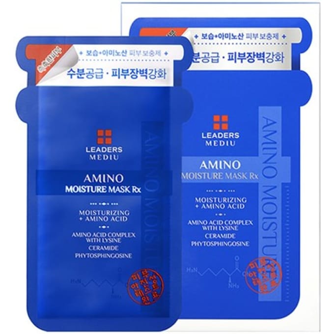 Leaders Mediu amino hydraterend masker 10 vellen / doos