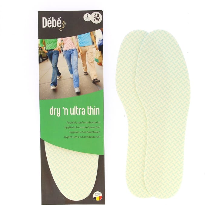 DEBE Dry 'n ultra thin - Dunne inlegzool met bovenlaag van absorberend textiel - 45
