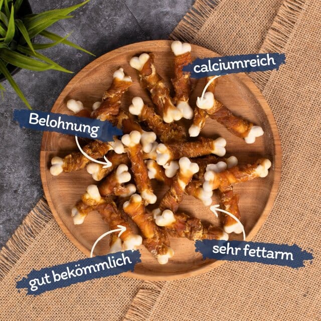 5 kg Lyra Pet® calcium botten met kipfiletreepjes