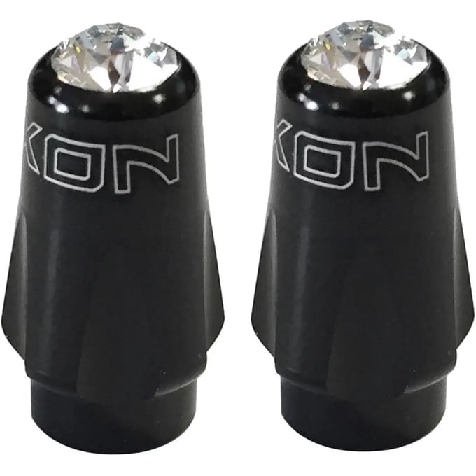 Bouchon van ventiel in 6061-aluminium met swarovski-kristal XON Presta (x2)
