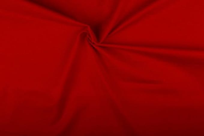 Katoen stof - Rood -10 meter